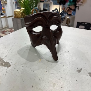 Captain Nose Mask from the Commedia Dell Arte in Handmade Papier Mache