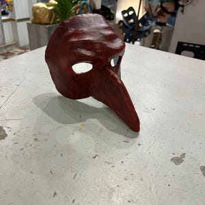Captain Nose Mask from the Commedia Dell Arte in Handmade Papier Mache