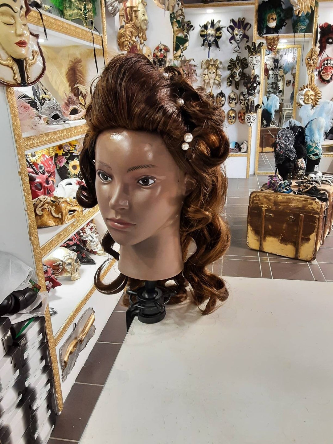 Historical Wig, Women's Wig From the 1700s, 17th Century Christine Wig