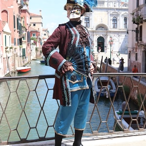 Venetian period costume 700 Venetian Baroque style handmade, venetian mask, hand made