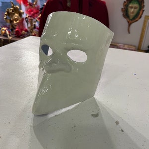 Bauta Grezzo - Blank White Beak Masks for Decorating - Just Posh Masks