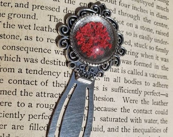 Metal Bookmark, Floral Silver Bookmark, Unique Bookmark, Cool Gift