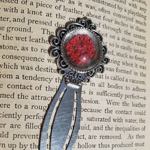 Metal Bookmark, Floral Silver Bookmark, Unique Bookmark, Cool Gift