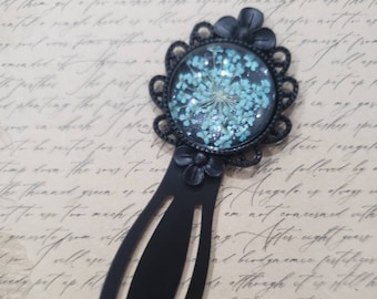 Floral Bookmark, Unique Gift, Cabochon bookmark