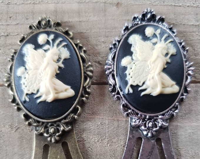 Antique Bronze Fairy Bookmark,  Antique Silver Fairy Bookmark, Unique Bookmark