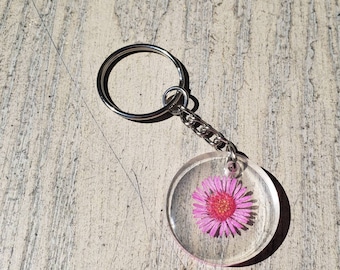 Resin Flower keychain