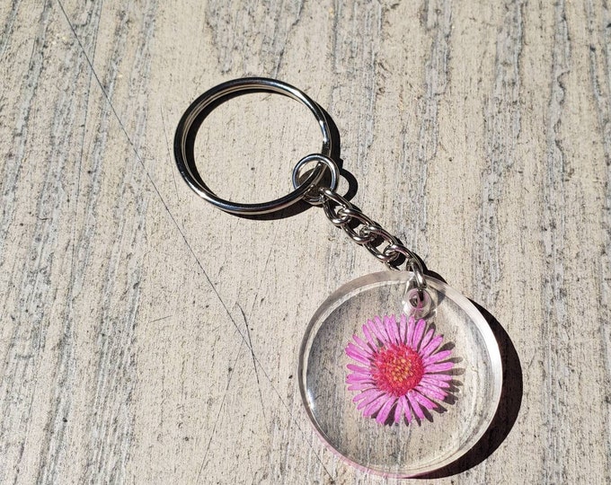 Resin Flower keychain