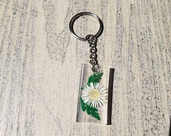 Flower Resin Keychain