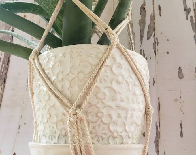 Macrame Plant Hanger, Hanging Plant Holder