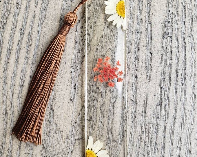 Floral Resin Bookmark
