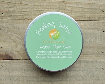 Organic Natural Salve for scars, bug bites, an all over itch relief