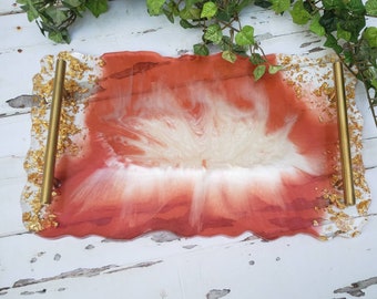 Vanity Resin Jewelry Tray, Perfume Tray, Jewelry Storage, Organization, Home Decor