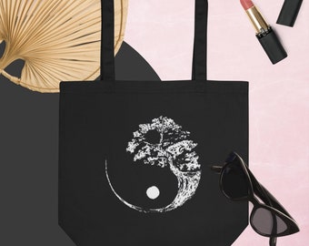 Eco Tote Bag, Reusable Grocery Bag, Yin Yang Bag