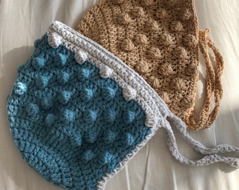 Gorro de bebé con pompón, gorro de ganchillo con pompón, gorro para recién nacidos hasta los 12 meses, gorro de algodón hecho a mano, gorro de bebé vintage, tono tierra