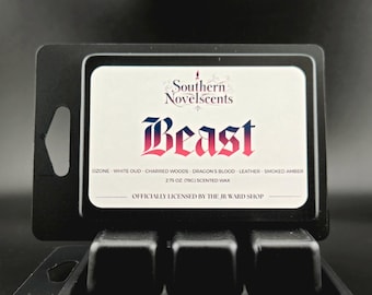 Beast - Inspiré de la Black Dagger Brotherhood™ sous licence officielle - 2,75 oz. Mélange personnalisé de cire de soja fondante - Parfum de livre - Hollywood – Rhage
