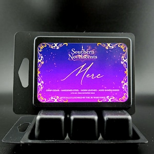 Merc - Officially Licensed Black by The J.R. Ward Shop™- Kingdom of the Compass Inspired - 2.75 oz Custom Soy Wax Melt - Book Scent - ACOWAS