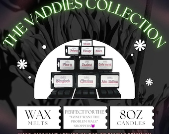 Die Vaddies Wax Melt Kollektion | 10-2.75oz Brotherhood Wachs Melts | Von J.R. Ward ™ lizensiertes J.R. Ward ™ | Geschenk für Bücherlieber