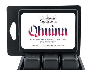 Qhuinn - 公式ライセンス Black Dagger Brotherhood™ インスピレーション - 2.75 オンス カスタムブレンド ソイワックスメルト - ブックセント - Blaylock
