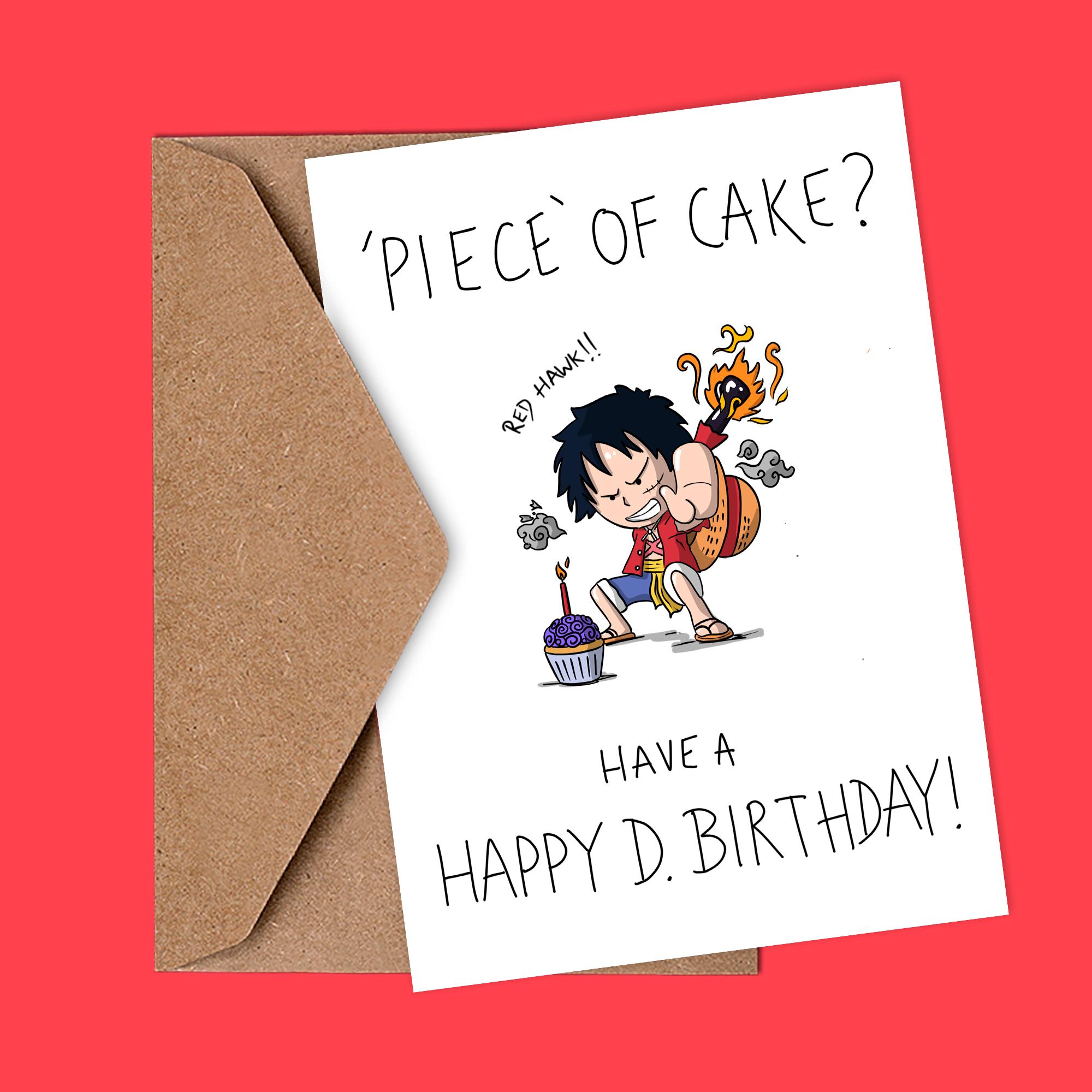 One piece bday greeting card - Etsy 日本
