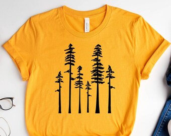 Pine Tree Shirt, Hike Tee, Pine Tree TShirt, Hiking Shirt, Mountains Shirt, Adventure T Shirt, Camping Shirt, Wanderlust Shirt, Outdoors Tee