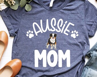 Camisa de mamá australiana, camisa de mamá australiana, camisa de mamá perro, camisa de pastor australiano, perro australiano amante australiano australiano, madre australiana, regalo del día de las madres, australiano