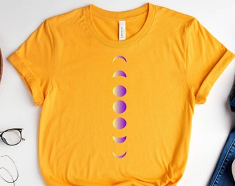 Moon Phase Shirt, Moon shirt, Moon Phases Shirt, Moon Phases, Full Moon Shirt, Astronomy T-Shirt, Phases Of The Moon Tee, Celestial Shirt