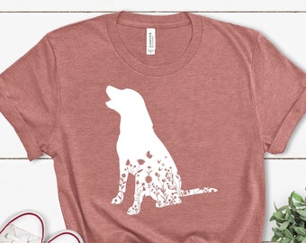 Lab Mom Shirt, Labrador shirt, Labrador Flower, Labrador Dog mom, Lab dog Gifts, Black Labrador, Chocolate Lab OK, Labrador Retriever Shirt