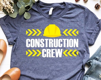 Camisa del equipo de construcción, camisa de cumpleaños del capataz, camisa del contratista, fiesta de construcción, regalo de construcción, camisa de ingeniero estructural