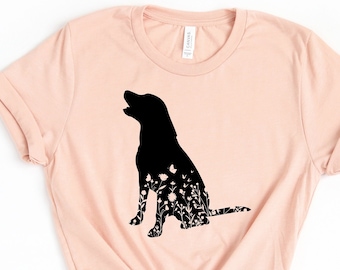 Lab Mom Shirt, Labrador shirt, Labrador Flower, Labrador Dog mom, Lab dog Gifts, Black Labrador, Chocolate Lab OK, Labrador Retriever Shirt