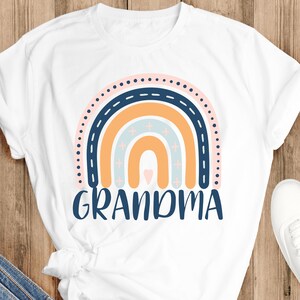 Grandma Rainbow Shirt, Gift for Grandma, Grandma Established Shirt, Grandma Gift, Christmas Gift Grandma, Pregnancy Announcement Grandparent