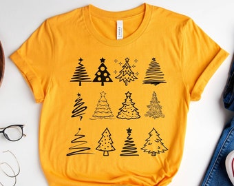 Christmas Shirts, Merry and Bright Shirt, Christmas Tree, Christmas Tshirt, Holiday Shirt, Christmas Shirt, Merry and Bright, Christmas Tee