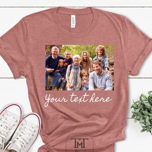 Custom Photo Shirt, Personalized Photo Shirt, Personalized Gift, Custom Picture Shirt, Typography Shirt Adults & Kids Sizes Available
