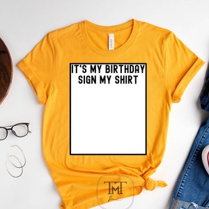 私の誕生日サインシャツ、おもしろTシャツ、キュートでクールな誕生日やパーティーのデザイン