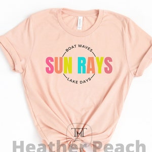 Boat Waves Sun Rays Lake Days Shirt Vacation Shirt for Women, Funny Travel Shirt, Boat Shirt, Vacation Tee Traveler Gift Women Travel Shirt