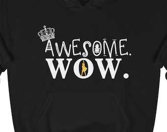Awesome Wow Unisex Heavy Blend Hooded Sweatshirt