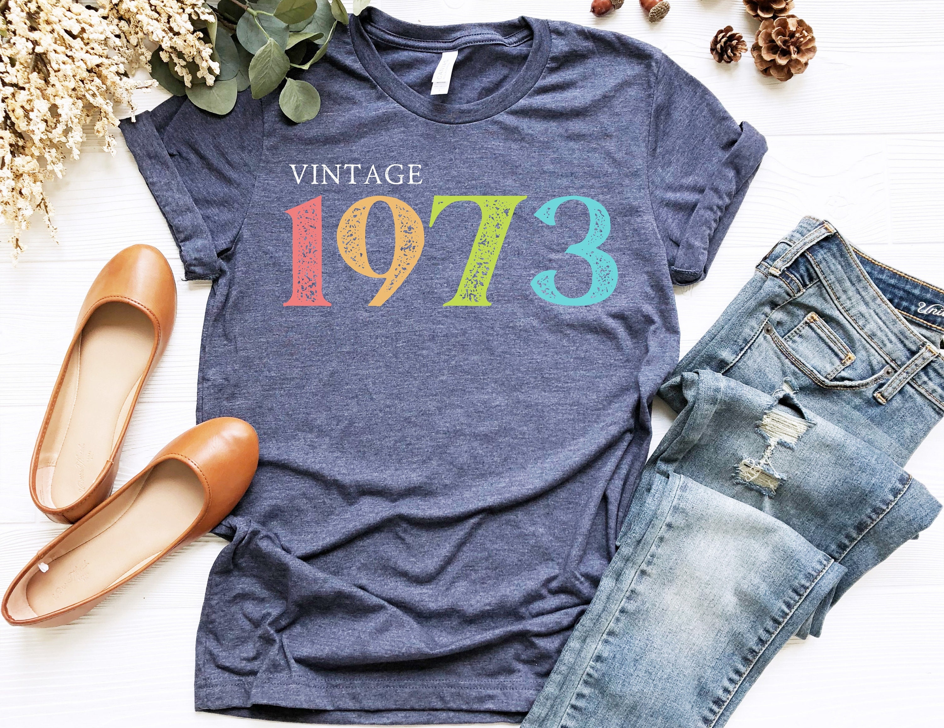 48th Birthday Shirt, Vintage 1973 Shirt, 48th Birthday Gift For Women, 48th Birthday Gift For Men, Friend 48th Birthday, 48th Birthday Woman