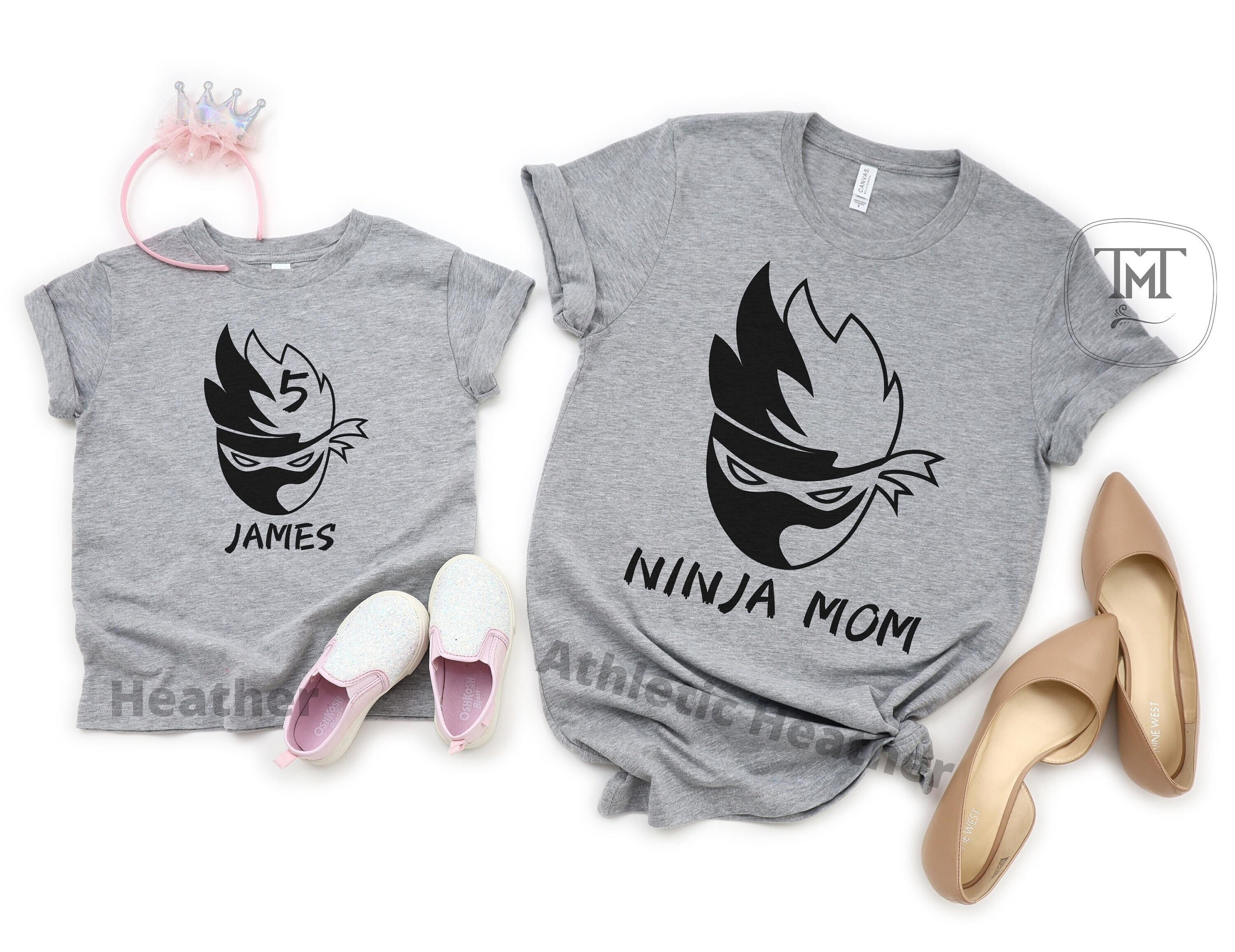 Ninja Birthday Shirt Party Personalized Ninja Shirt Matching Family Birthday Shirts Mommy and Me Kung Fu Use Any Number Karate Birthday Tee