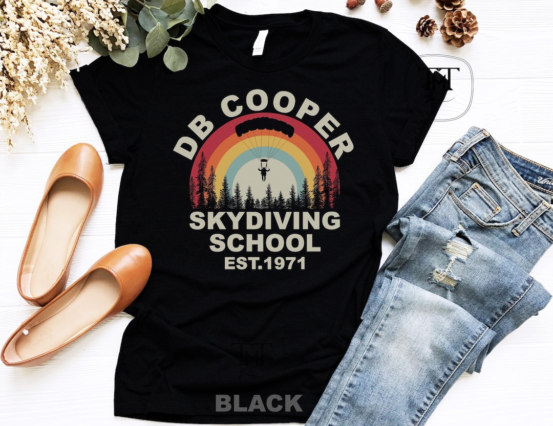T-shirt Vintage Humour DB Cooper - Homme - Coton - Neuf Avec étiquettes