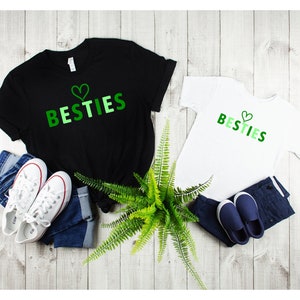 Mommy And Me Besties Matching Shirt, Matching Valentines Shirt, Mother Daughter Shirts, Mommy Valentine Gift, Valentines Gift For Kids