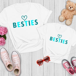 Mommy And Me Besties Matching Shirt, Matching Valentines Shirt, Mother Daughter Shirts, Mommy Valentine Gift, Valentines Gift For Kids
