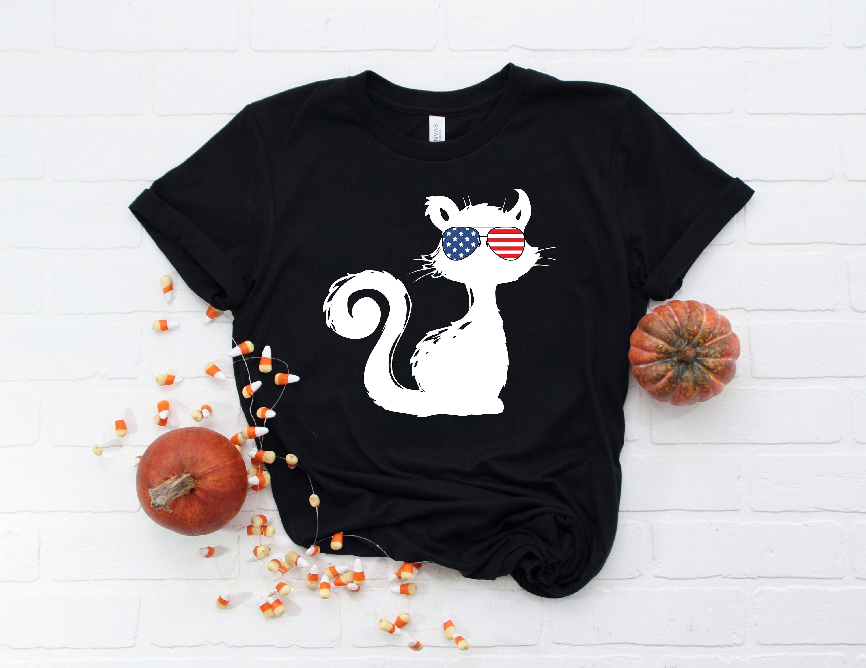 Cat 4th of July Shirt Usa Cat Shirt Patriotic Cat Shirt Etsy