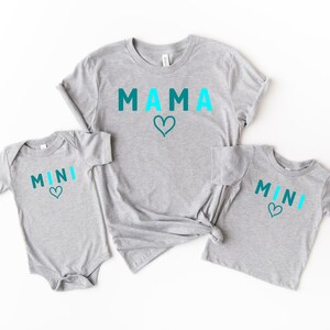 Mommy And Me Mama - Mini Matching Shirt, Matching Valentines Shirt, Mother Daughter Shirts, Mommy Valentine Gift, Valentines Gift For Kids