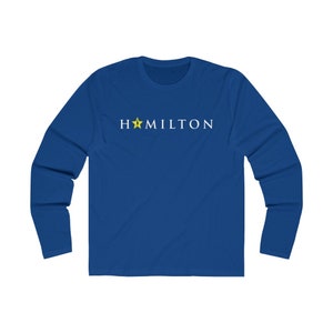 Hamilton Men&#39;s Long Sleeve Crew Tee, Hamilton Shirt, Hamilton Gift, Hamilton Fan Shirt, Broadway Shirt, Gift For Alexander Hamilton Fans