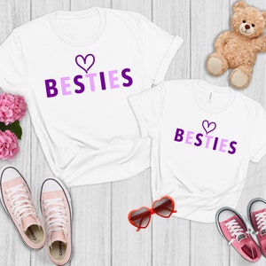 Mommy And Me Besties Matching Shirt, Matching Valentines Shirt, Mother Daughter Shirts, Mommy Valentine Gift, Valentines Gift For Kids