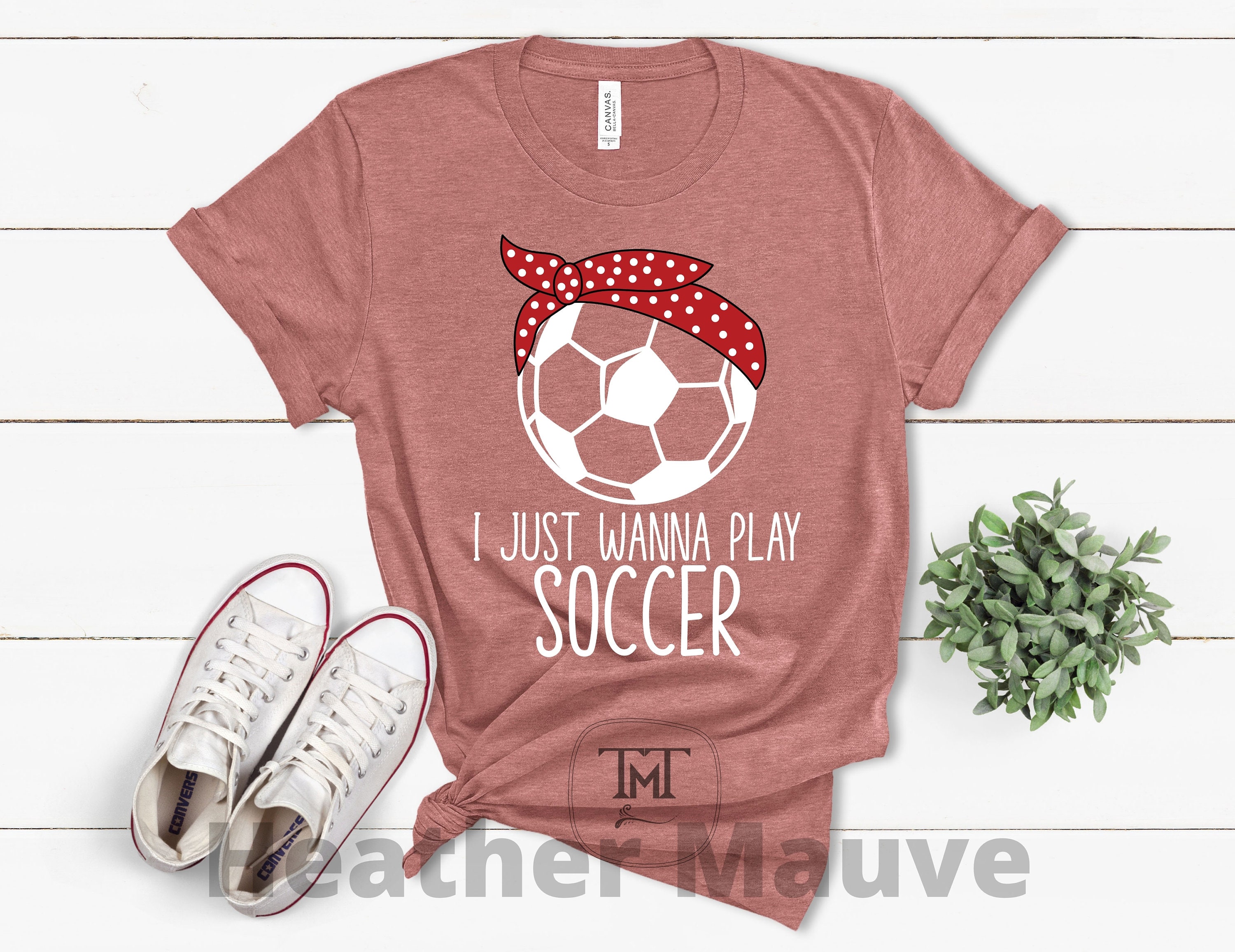 Girls Soccer Shirts for Women I Just Wanna Play Soccer Etsy