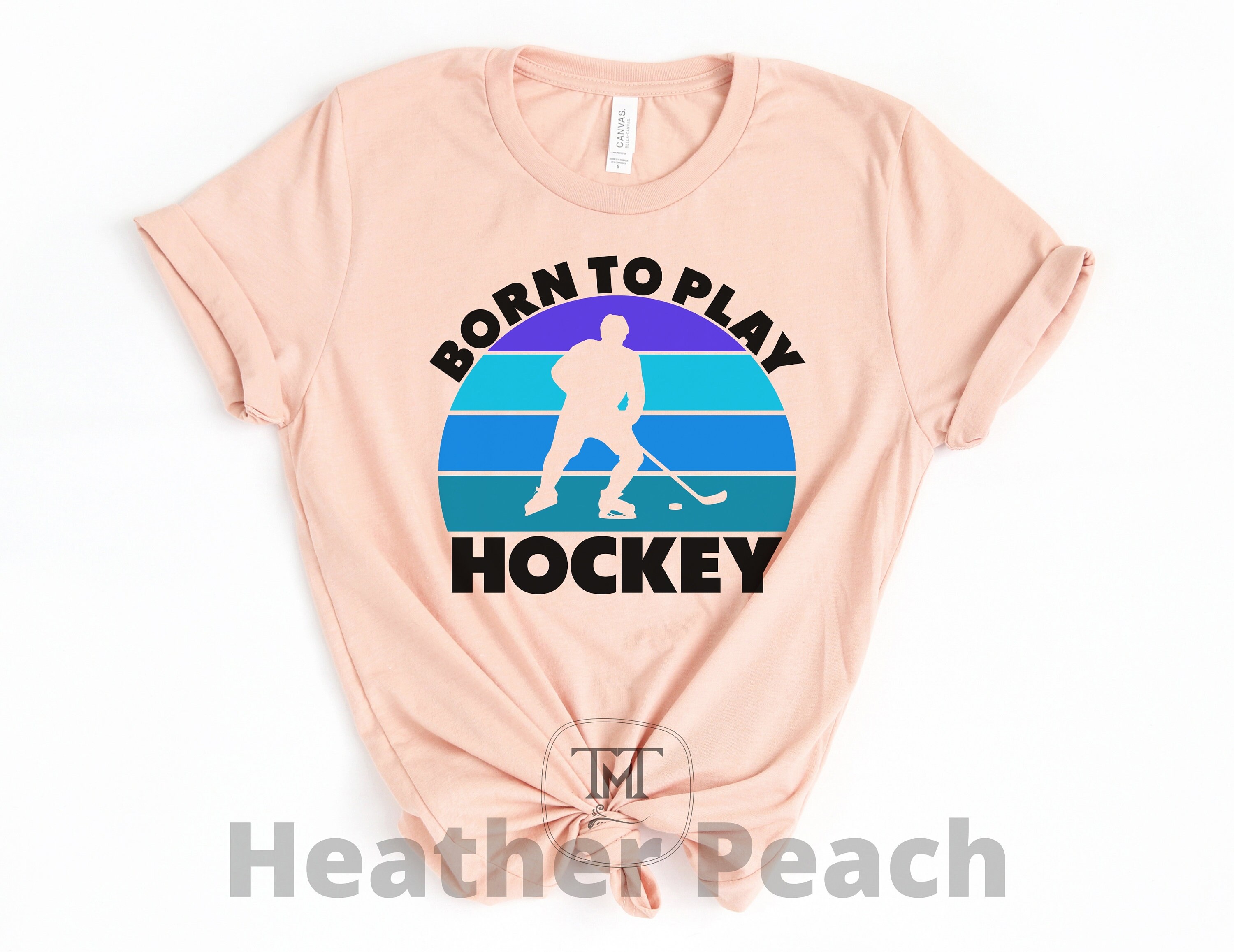 Maglietta Hockey Su Ghiaccio 'Born To Play' - Cotone, Design Per Giocatori E Portieri, Regalo Ideale - Foto 9