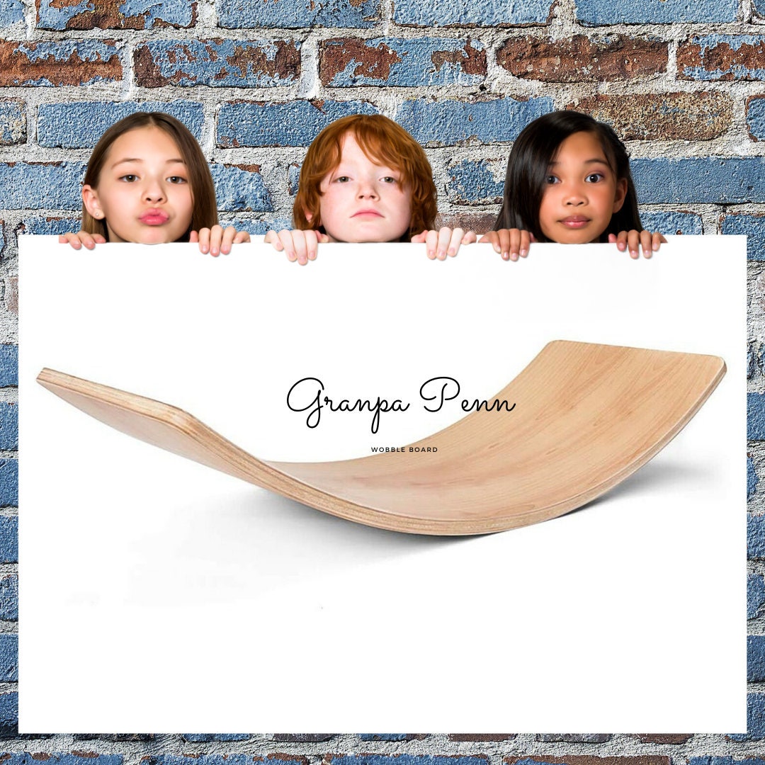 Wooden Waldorf Balance Board, Curvy Board, Banana Board, Rocker Board…