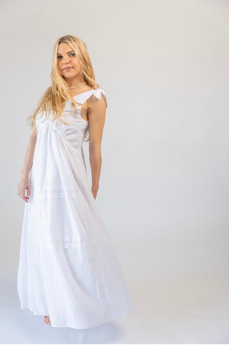 WHITE COTTON DRESS Maxi Dress Beach Dress Sleeveless Women - Etsy