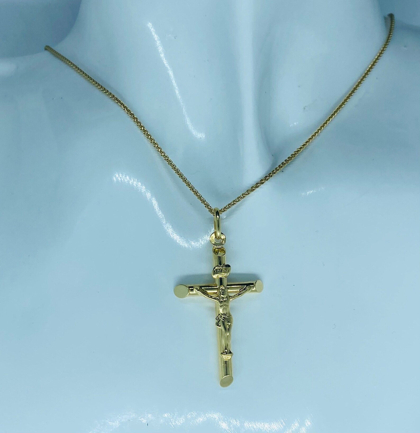 Cross Pendant Gold 10K Solid Gold Crucifix Necklace Etsy