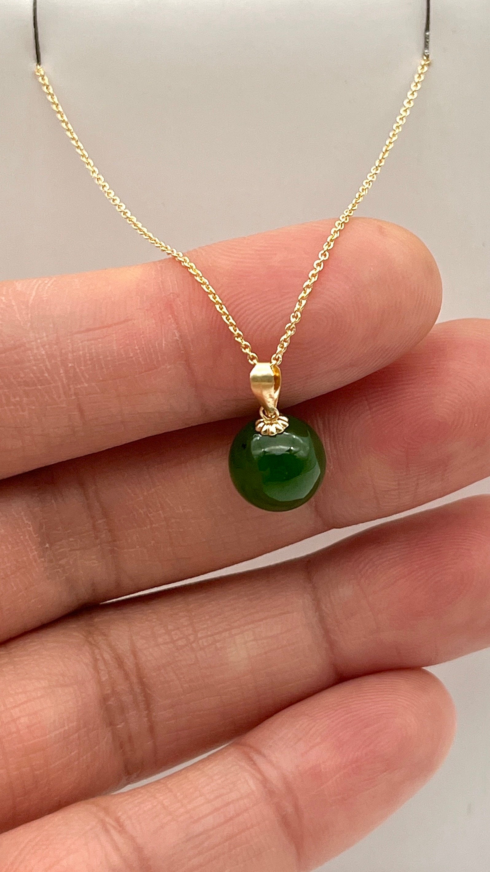 Colgante De Jade Nefrta, Alambre De Joyería De Pedras Precosas